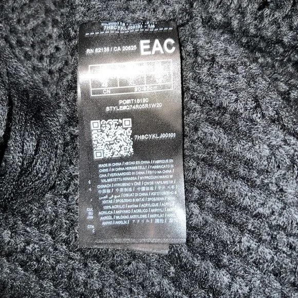 Black Guess tunic sweater, XL - Picture 9 of 10